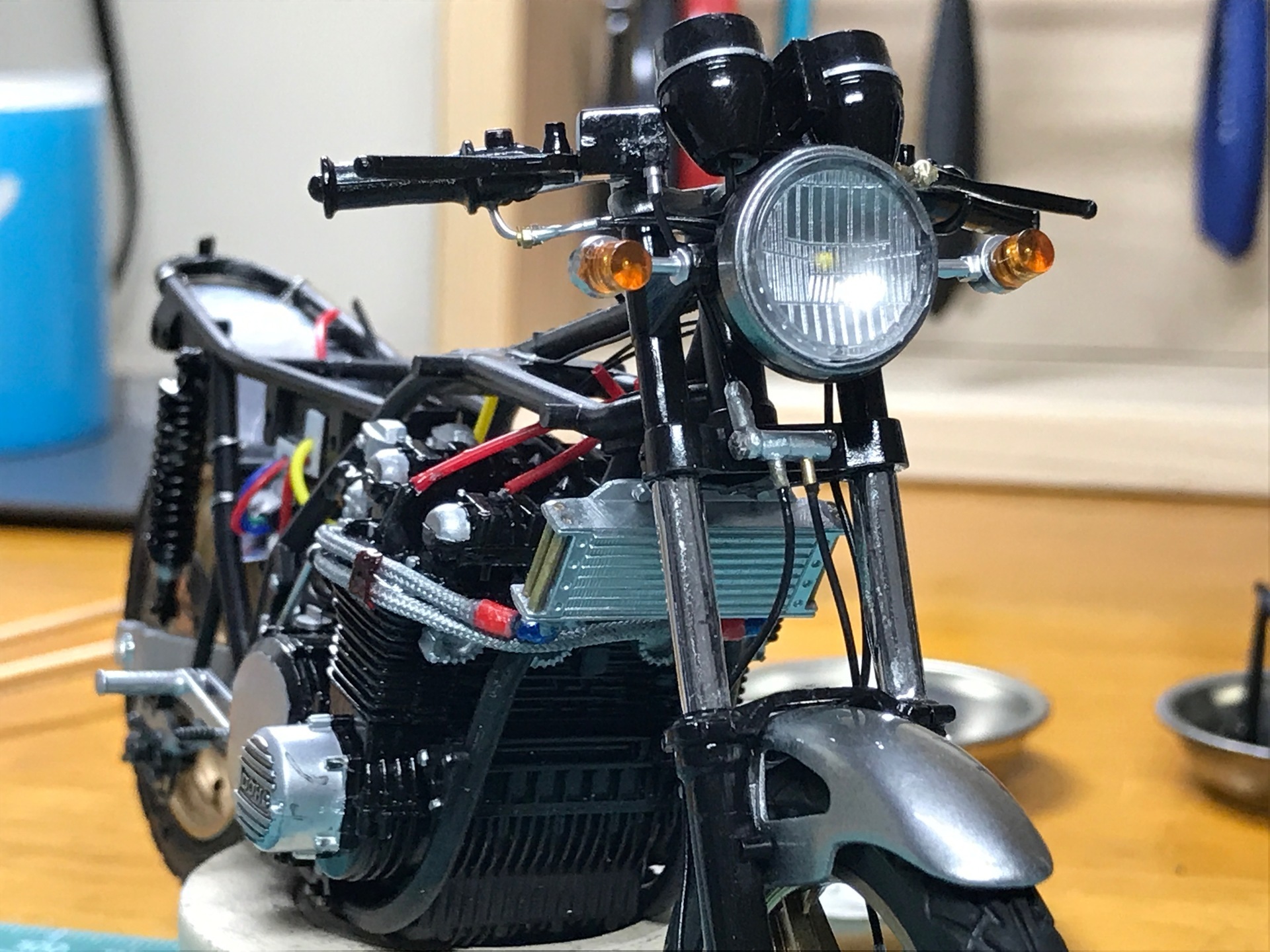 カワサキZ750FX製作日記10: Toshiのプラモデル制作日記